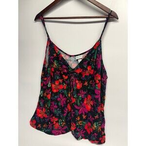Ava & Viv Women’s Plus Floral Tank Hawaiian Vibrant